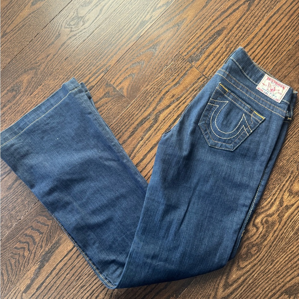 True Religion Blue Flare & Wide Leg Jeans